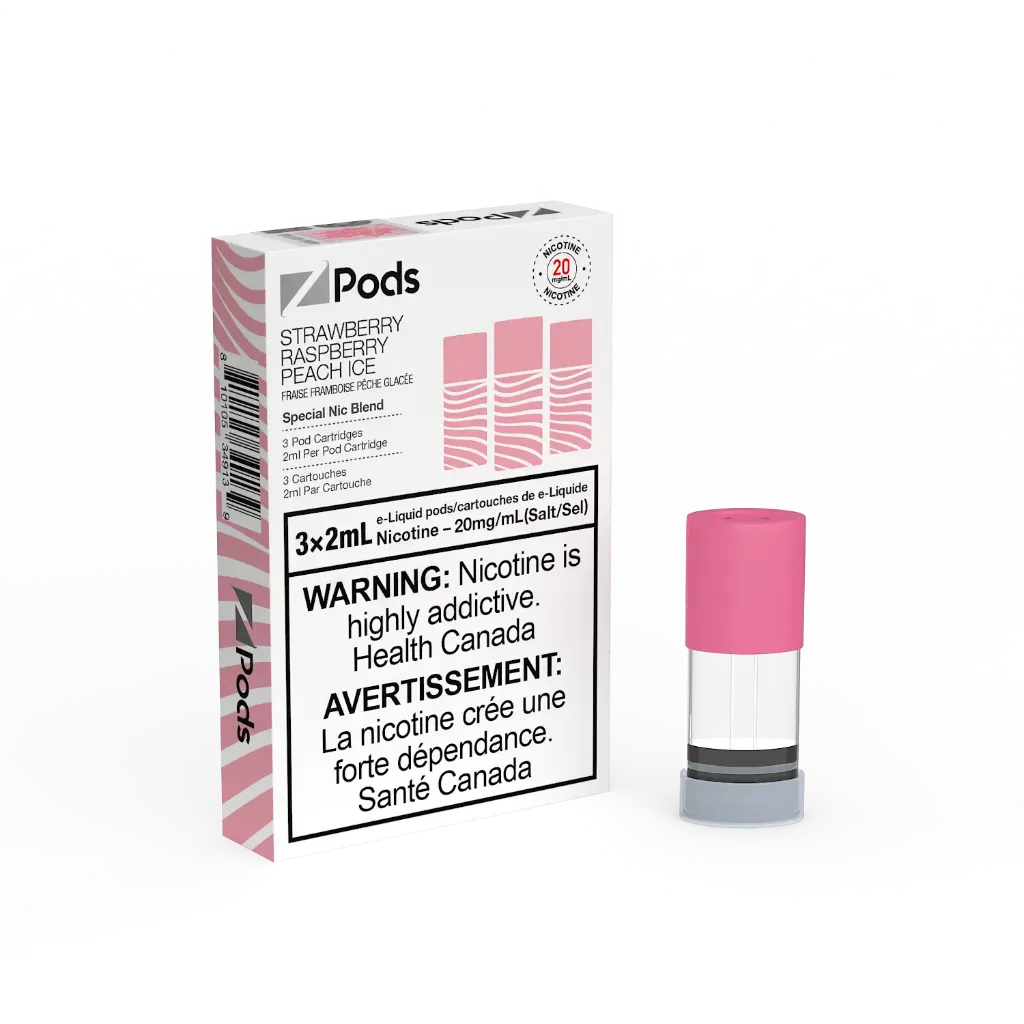 STLTH ZPOD - STRAWBERRY RASPBERRY PEACH ICE